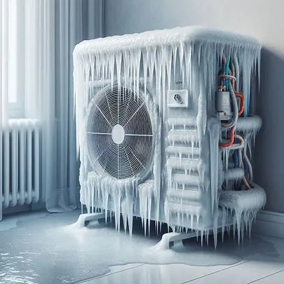 Can AC unit freeze in cold weather