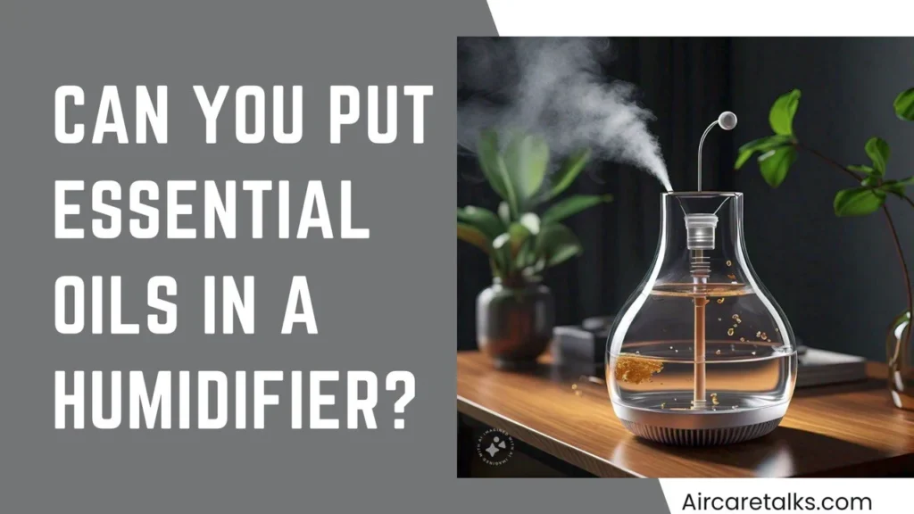 can you put essential oils in a humidifier